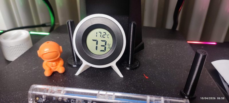 Support pour hygromètre rond — lot de 2