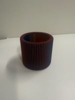 Pot à crayons nervuré — design moderne