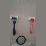 Porte-rasoir mural — lot de 2