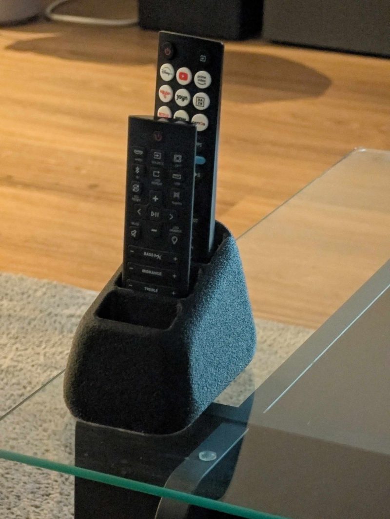Porte-télécommandes minimal — 4 configurations
