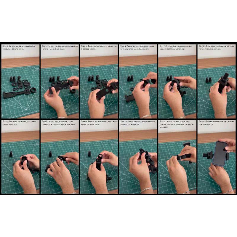Support téléphone pour guidon de vélo