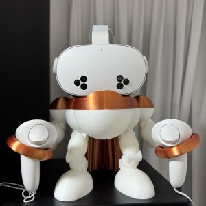 Support casque VR Meta Quest « Robot » – station casque et manettes imprimée en 3D