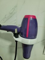 Support mural sèche-cheveux — imprimé en 3D