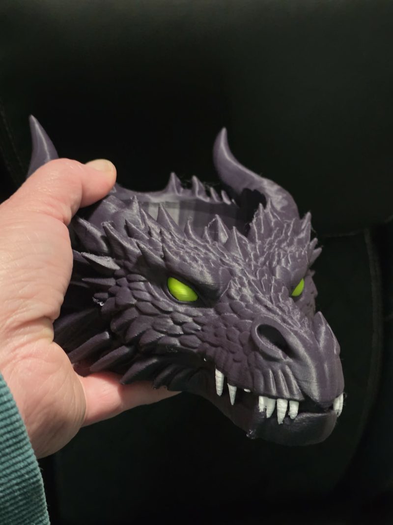 Vide-poche tête de dragon — entrée ou bureau