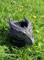 Vide-poche tête de dragon — entrée ou bureau