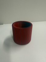 Pot à crayons nervuré — design moderne