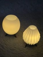 Petites lampes de table à chauffe-plat — lot de 2