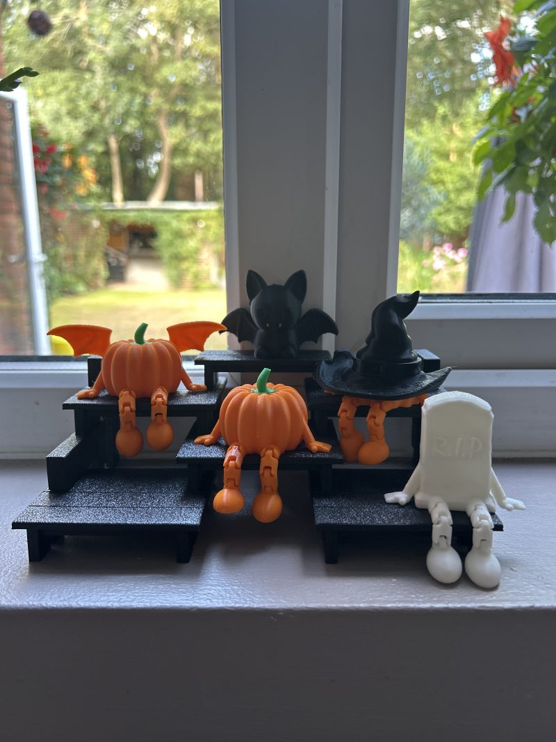 Citrouilles articulées d'Halloween — lot de 2