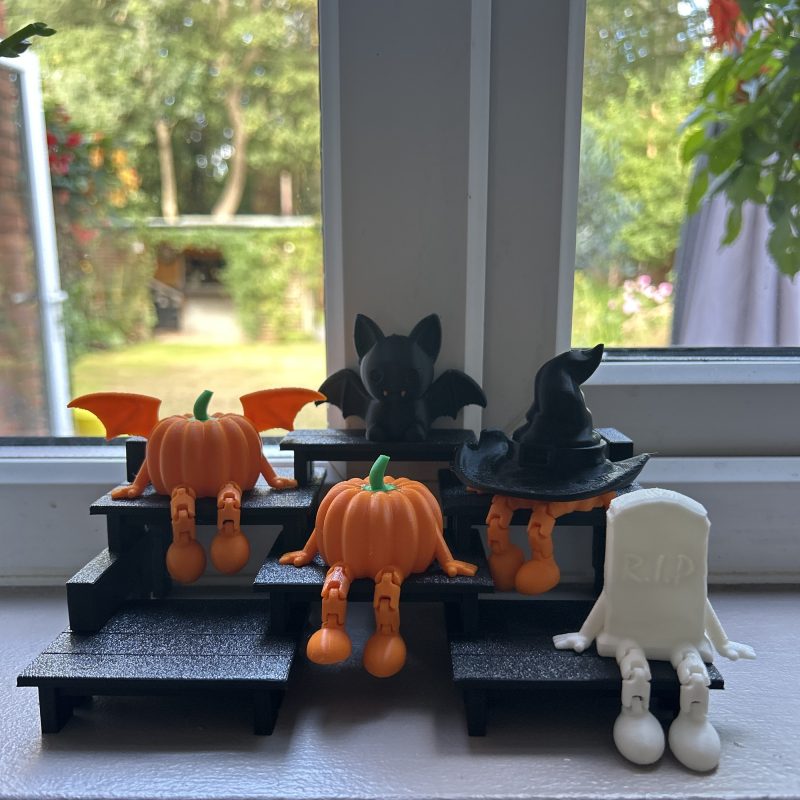 Citrouilles articulées d'Halloween — lot de 2