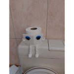 Porte-rouleau « robot » avec bac de rangement — articulé