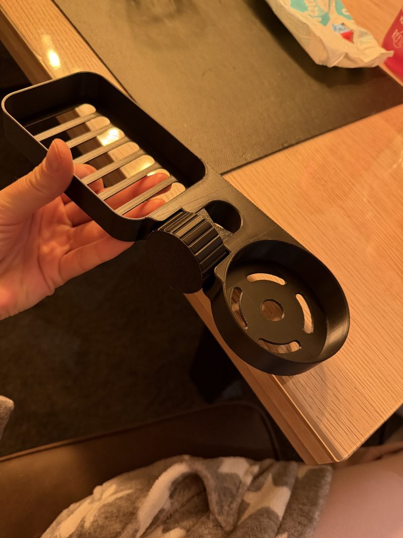 Panier de douche à clipser sur la barre — sans perçage