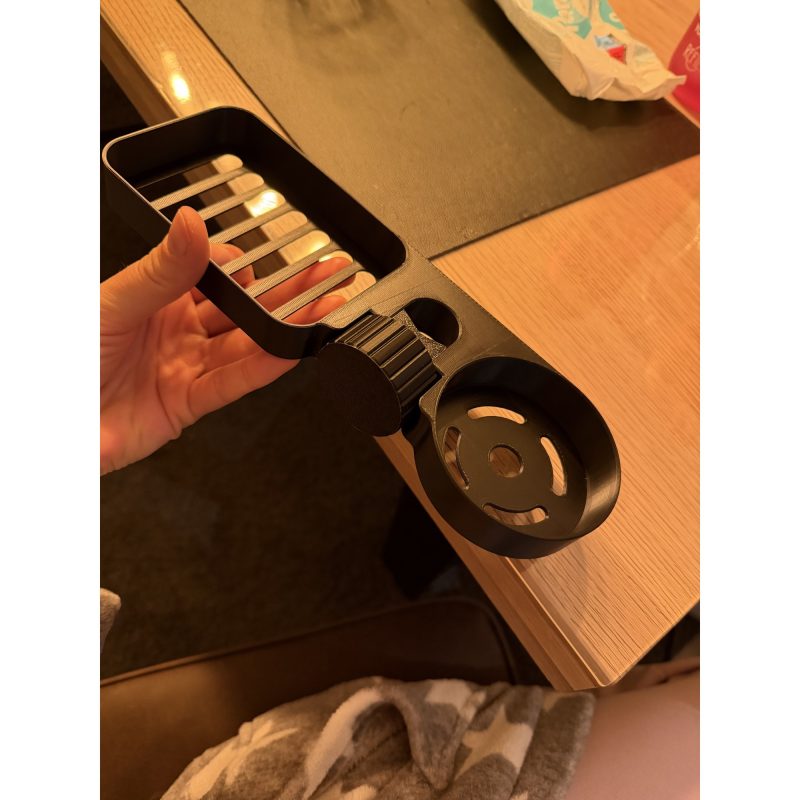 Panier de douche à clipser sur la barre — sans perçage