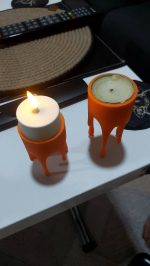 Fausses bougies à coulures — lot de 2, pour bougie LED