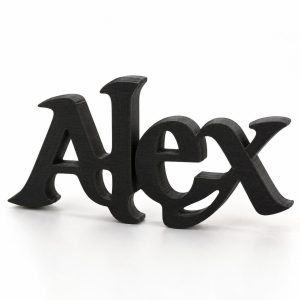 Ambigramme 3D personnalisé imprimé en 3D par 3DClypse