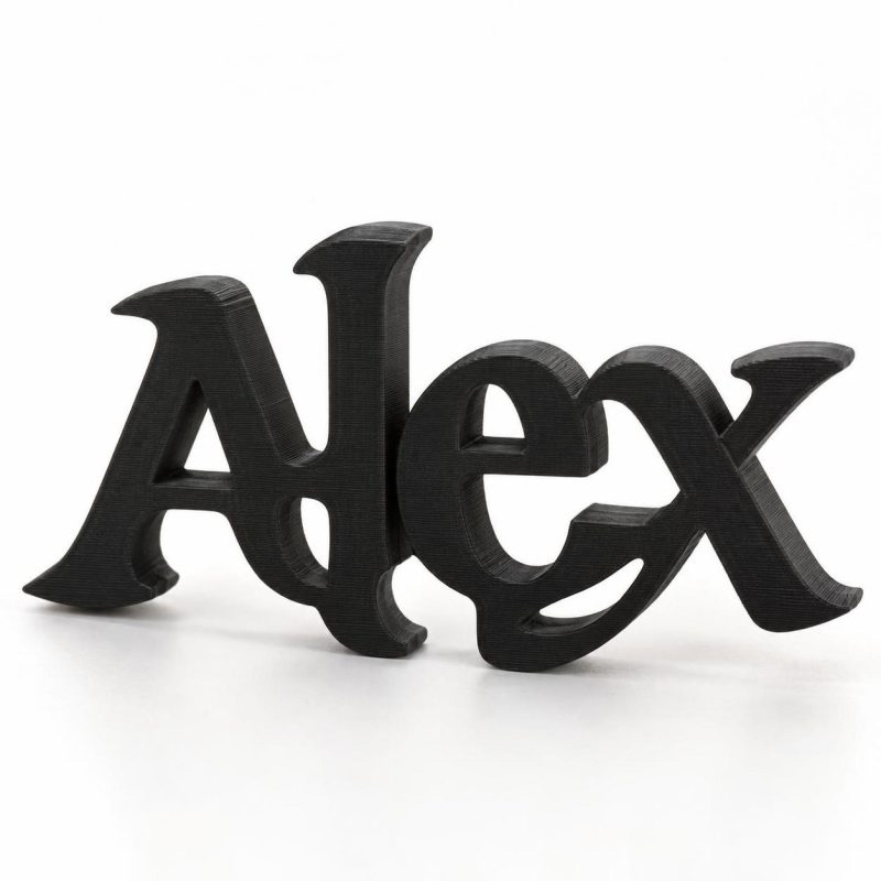 Ambigramme 3D personnalisé imprimé en 3D par 3DClypse