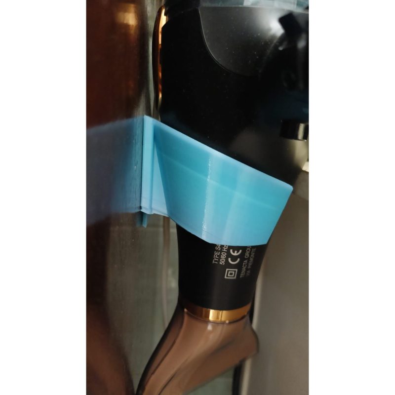 Support sèche-cheveux compact