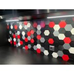 Hexagones muraux — lot de 6