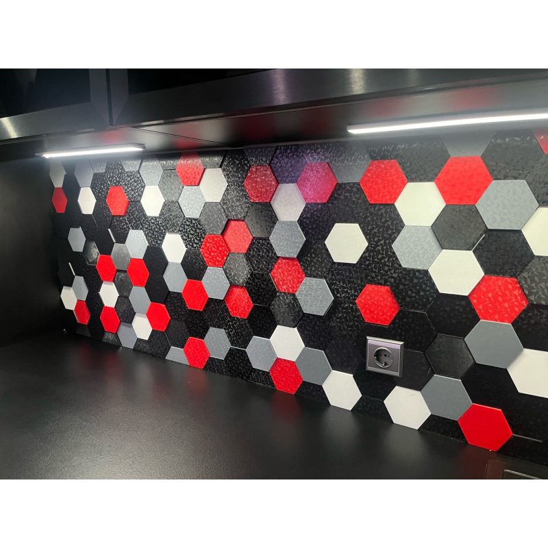 Hexagones muraux — lot de 6