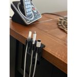 Serre-câble de bureau à visser — lot de 2