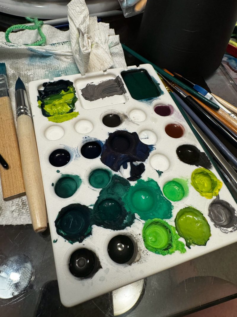 Palette de peinture à godets — lot de 2