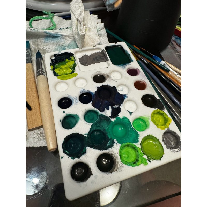 Palette de peinture à godets — lot de 2