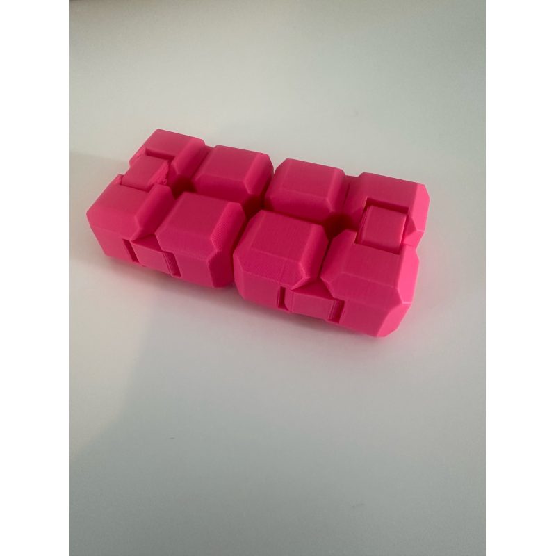 Cube infini — fidget à charnières