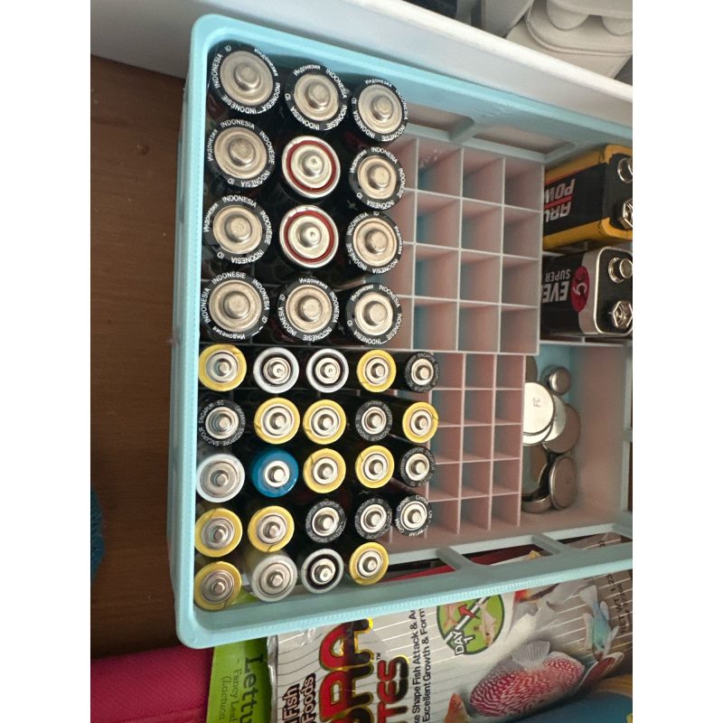 Casier à piles XXL — AA, AAA et 9 V