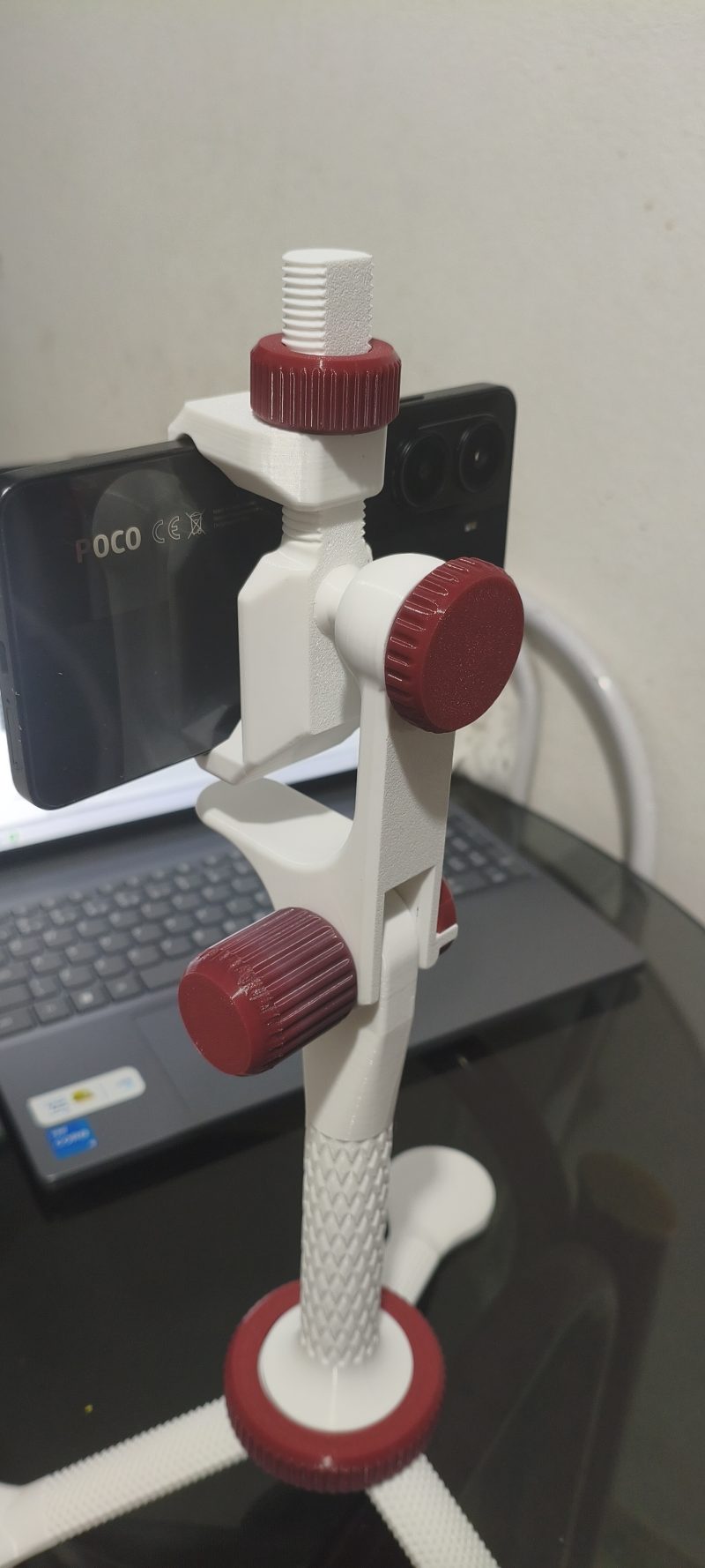 Support téléphone réglable, bureau ou trépied