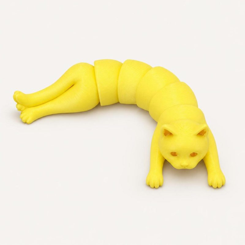 chat-articule-porte-objet-imprime-en-place-3dclypse Chat articulé porte-objet, imprimé en place, imprimé en 3D par 3D'CLYPSE
