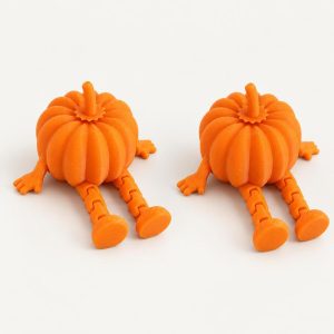 Citrouilles articulées d'Halloween, lot de 2, imprimé en 3D par 3D'CLYPSE