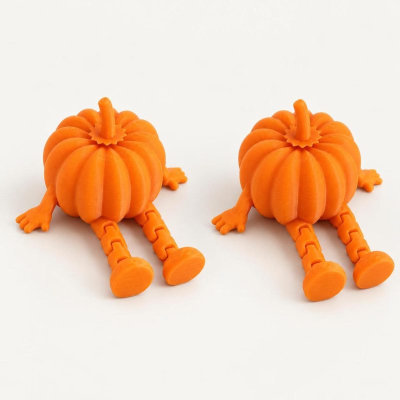 Citrouilles articulées d'Halloween, lot de 2, imprimé en 3D par 3D'CLYPSE