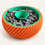 Coupelle à pistaches à double bac, imprimé en 3D par 3D'CLYPSE