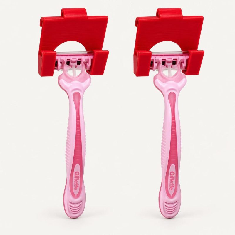 Crochet à rasoir pour la douche, lot de 2, imprimé en 3D par 3D'CLYPSE