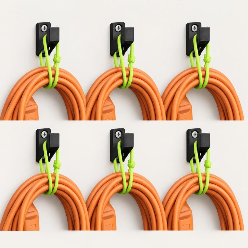 Crochets muraux compacts, lot de 6, imprimé en 3D par 3D'CLYPSE