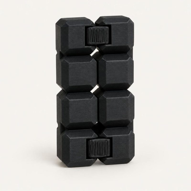 Cube infini, fidget à charnières, imprimé en 3D par 3D'CLYPSE
