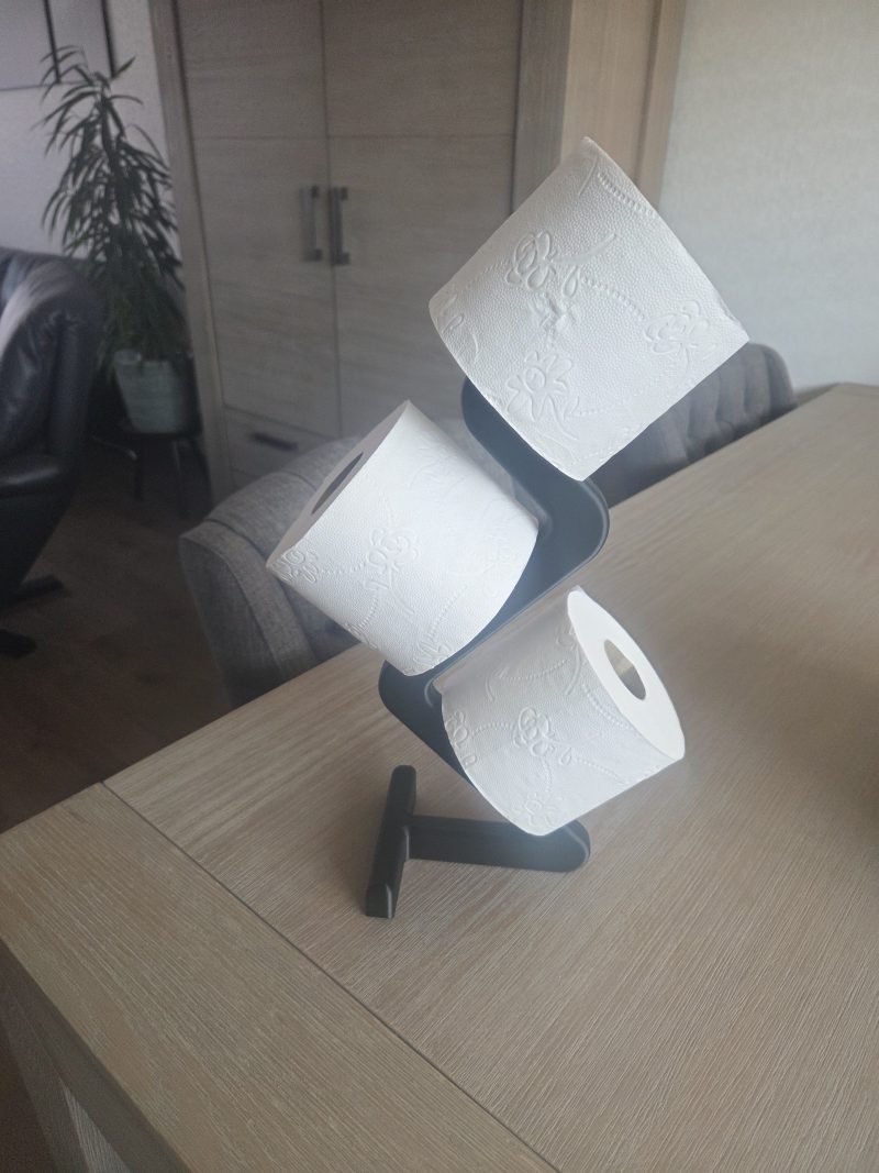 Colonne à papier toilette design — 3 rouleaux