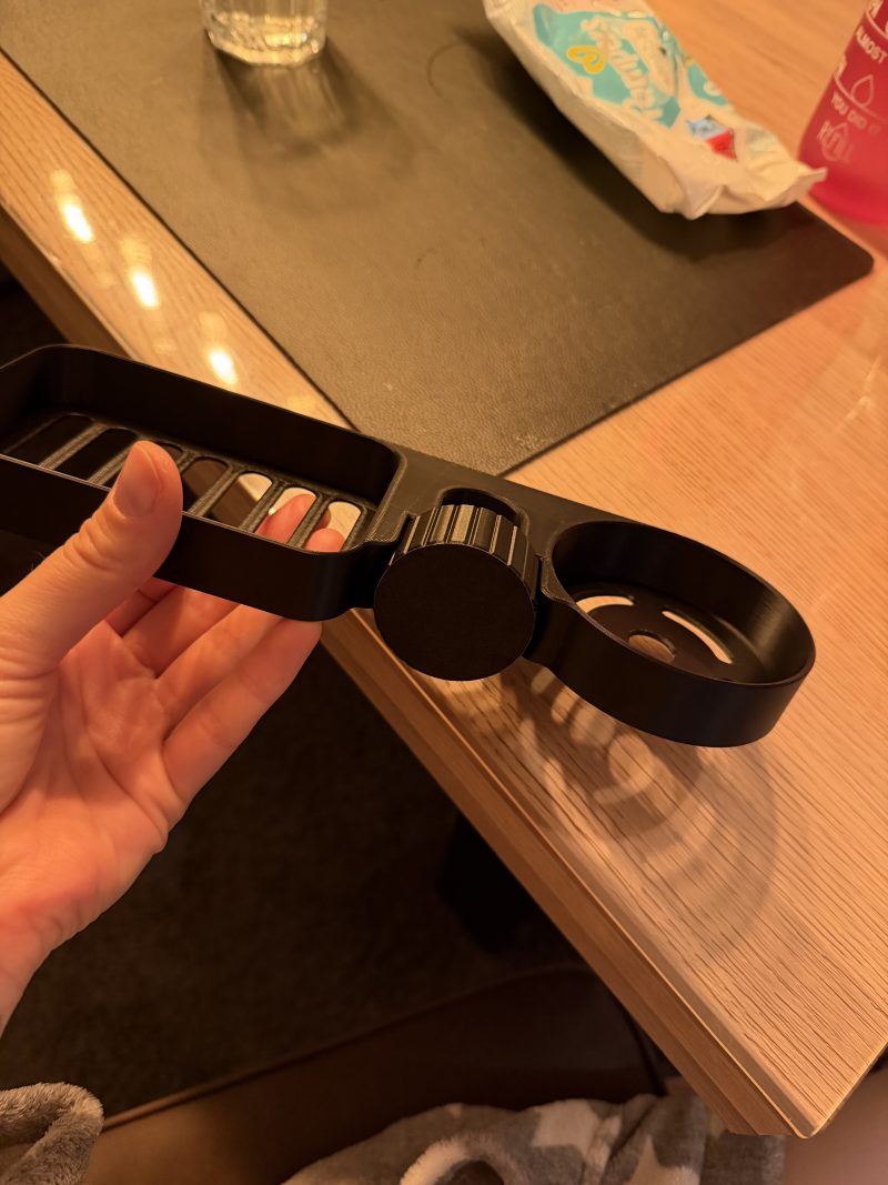 Panier de douche à clipser sur la barre — sans perçage