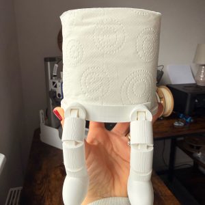 Porte-rouleau de secours « petit bonhomme » — articulé