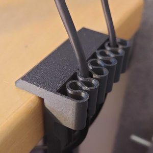 Serre-câble de bureau à visser — lot de 2