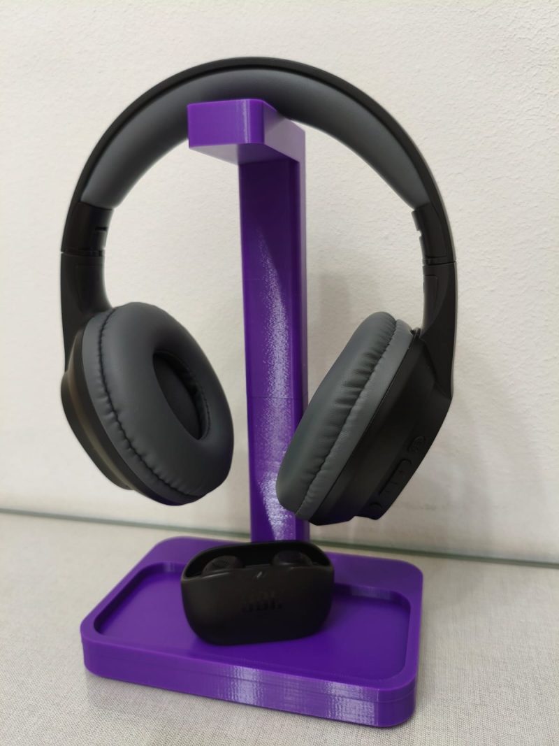 Support casque avec vide-poche intégré