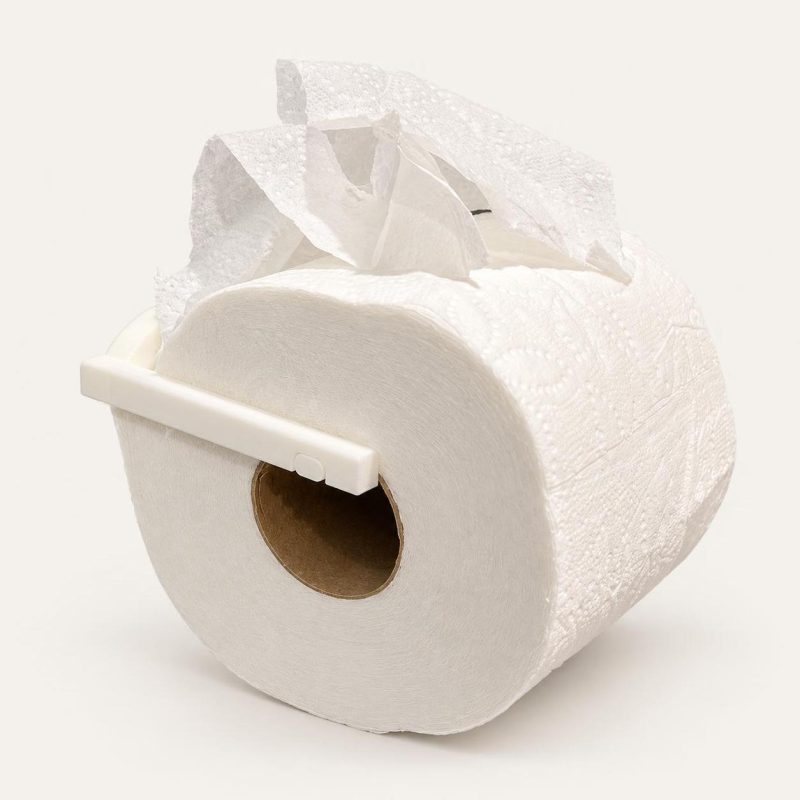 Dérouleur de papier toilette compact, modèle discret, imprimé en 3D par 3D'CLYPSE
