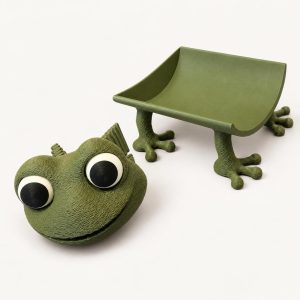 Dérouleur de papier toilette « grenouille », s'adapte à tout, imprimé en 3D par 3D'CLYPSE