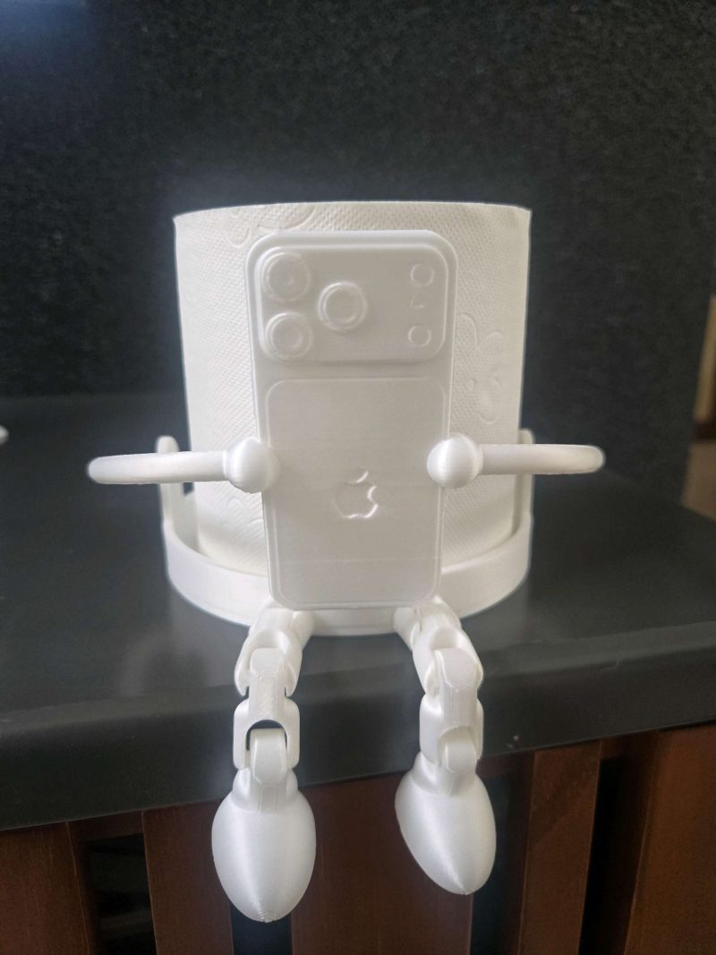 Porte-rouleau « robot » avec support téléphone — articulé
