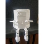 Porte-rouleau « robot » avec support téléphone — articulé