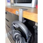 Crochet casque sous bureau — lot de 2