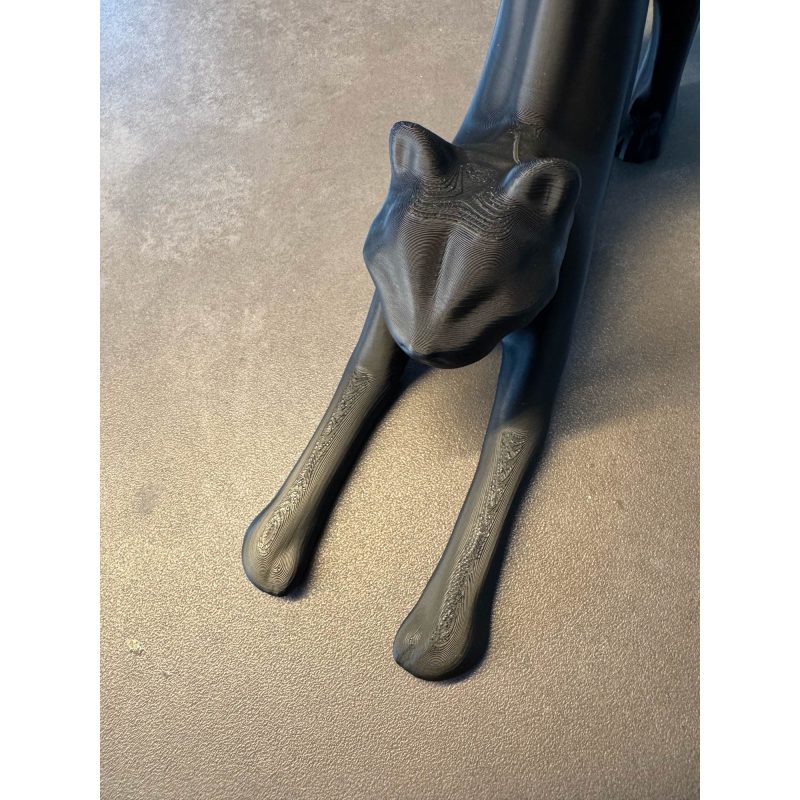 Porte-rouleaux « chat qui s'étire » — sur pied