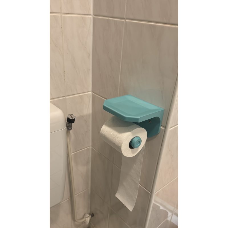 Dérouleur de papier toilette avec tablette
