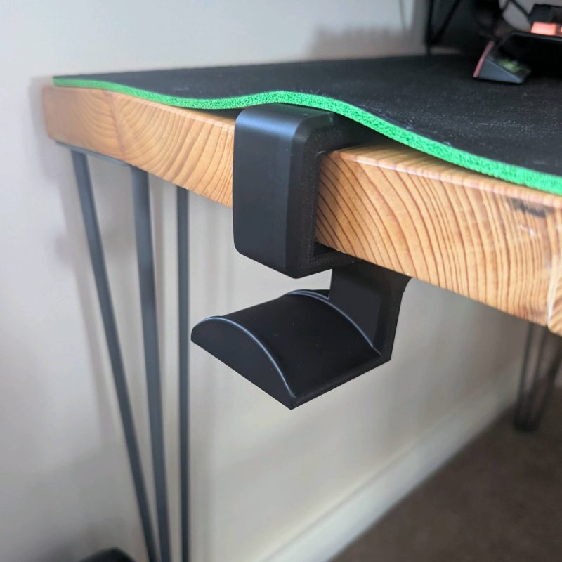 Support casque à pince pour bureau