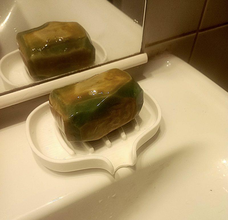 Porte-savon égouttant — imprimé en 3D