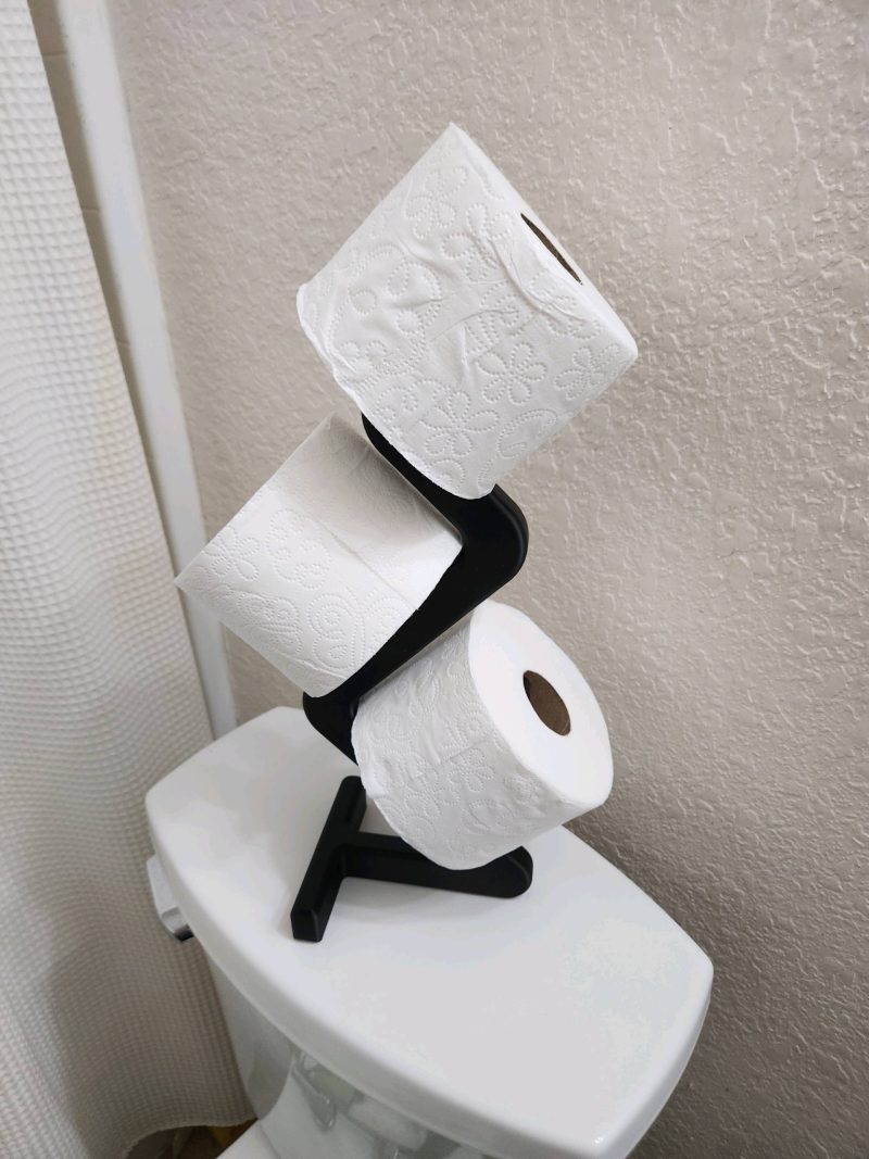 Colonne à papier toilette design — 3 rouleaux